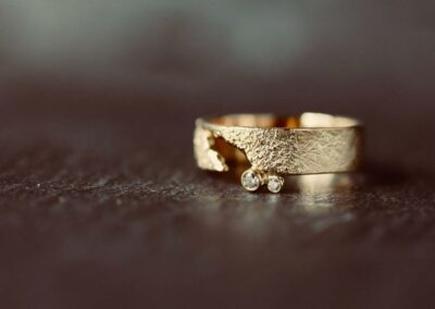 Alliance ABYSSES Or jaune diamants