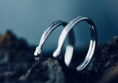 alliances GOUTTES DE VENT Or gris palladié