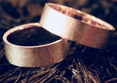 Alliances OUESSANT or rose texture